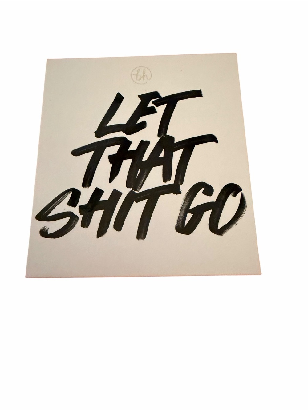 BH Cosmetics Let That Shit Go Eyeshadow Palette - White & Black